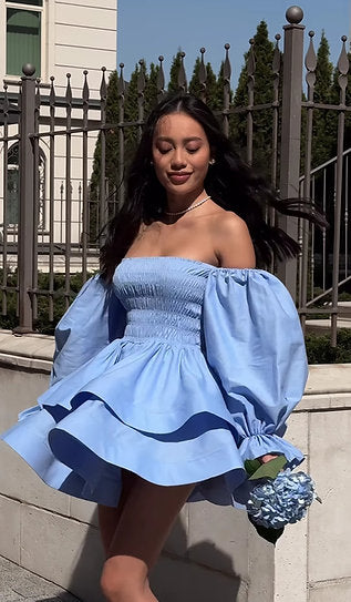 Noemí — Vestido mini con volantes