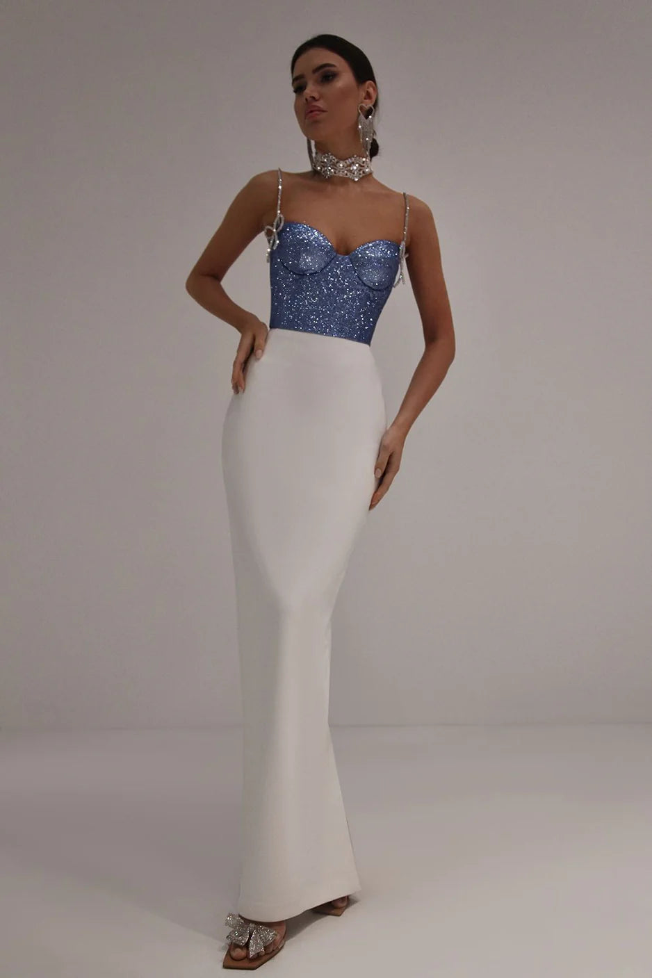 Nyra — Corset con cordón cristalizado