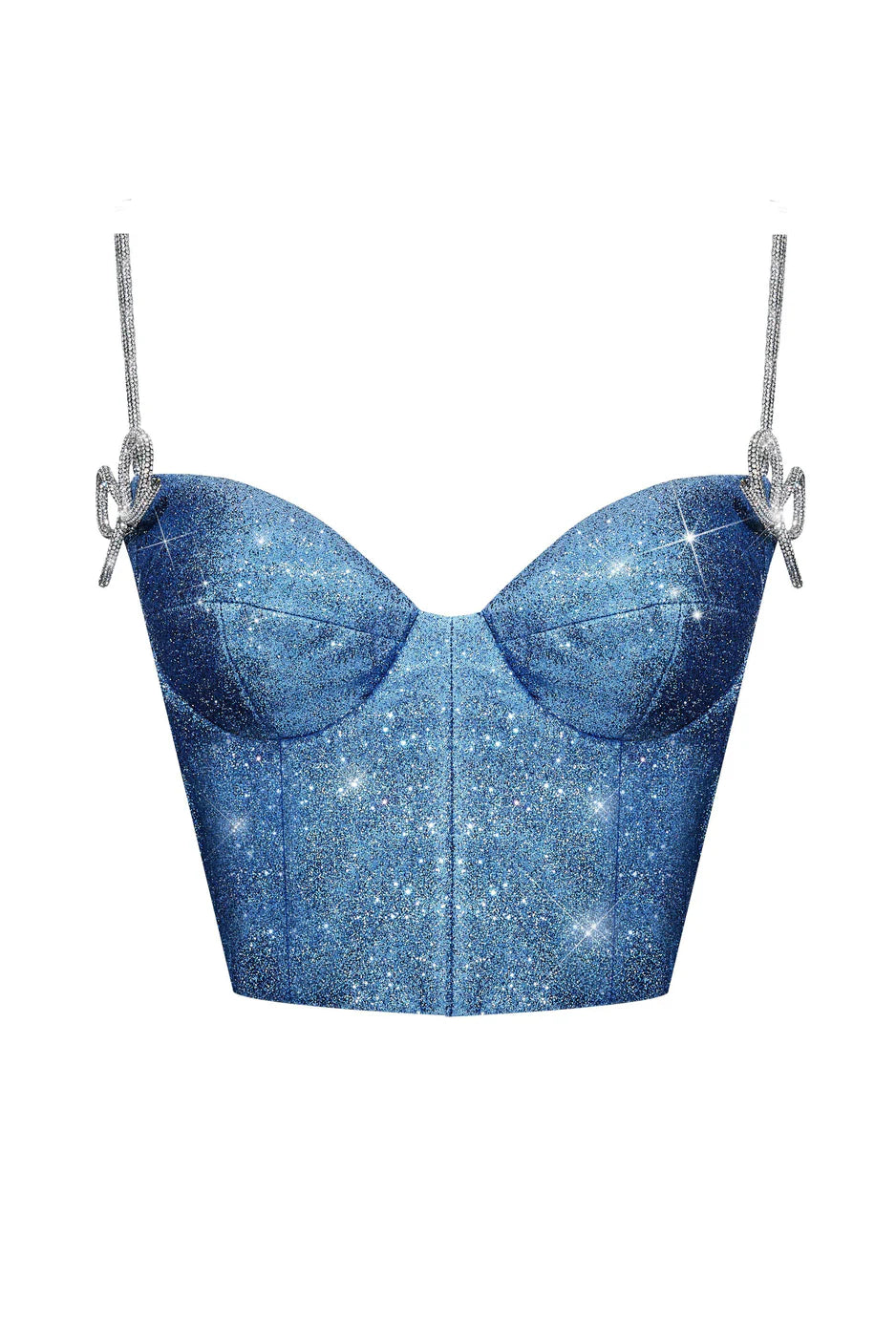 Nyra — Corset con cordón cristalizado
