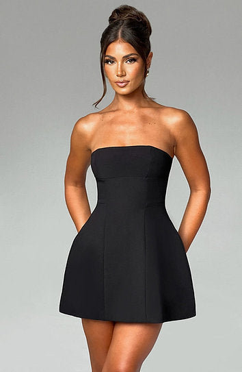 Odile — Vestido mini falda ancha