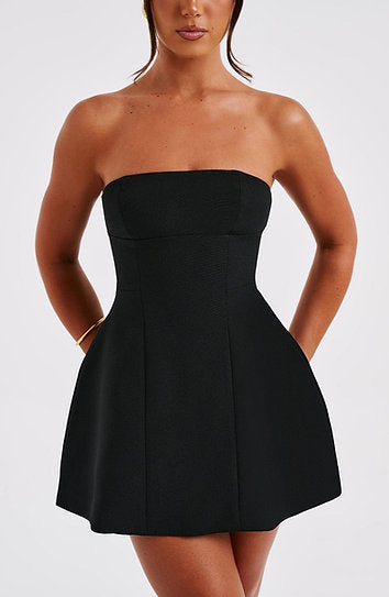 Odile — Vestido mini falda ancha