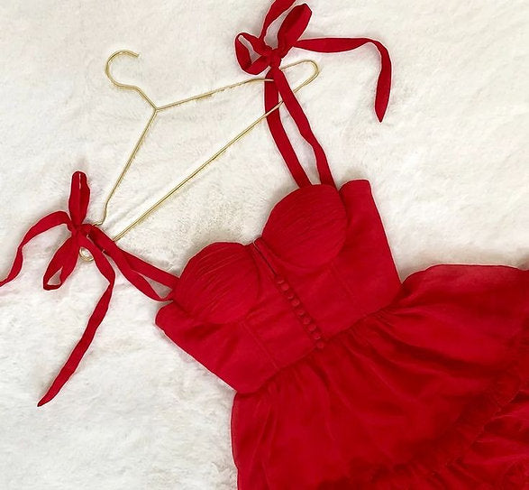 Ophelia — Vestido mini con lazos