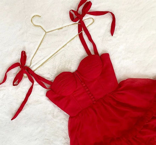 Ophelia — Vestido mini con lazos