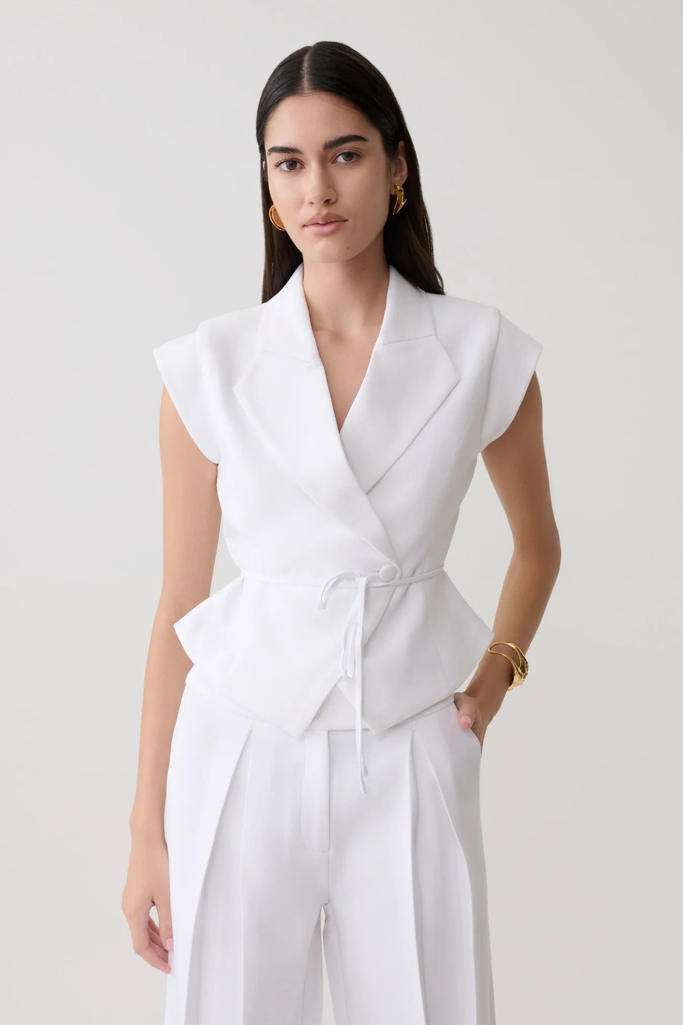 Paloma — Conjunto: blusa y pantalón ancho