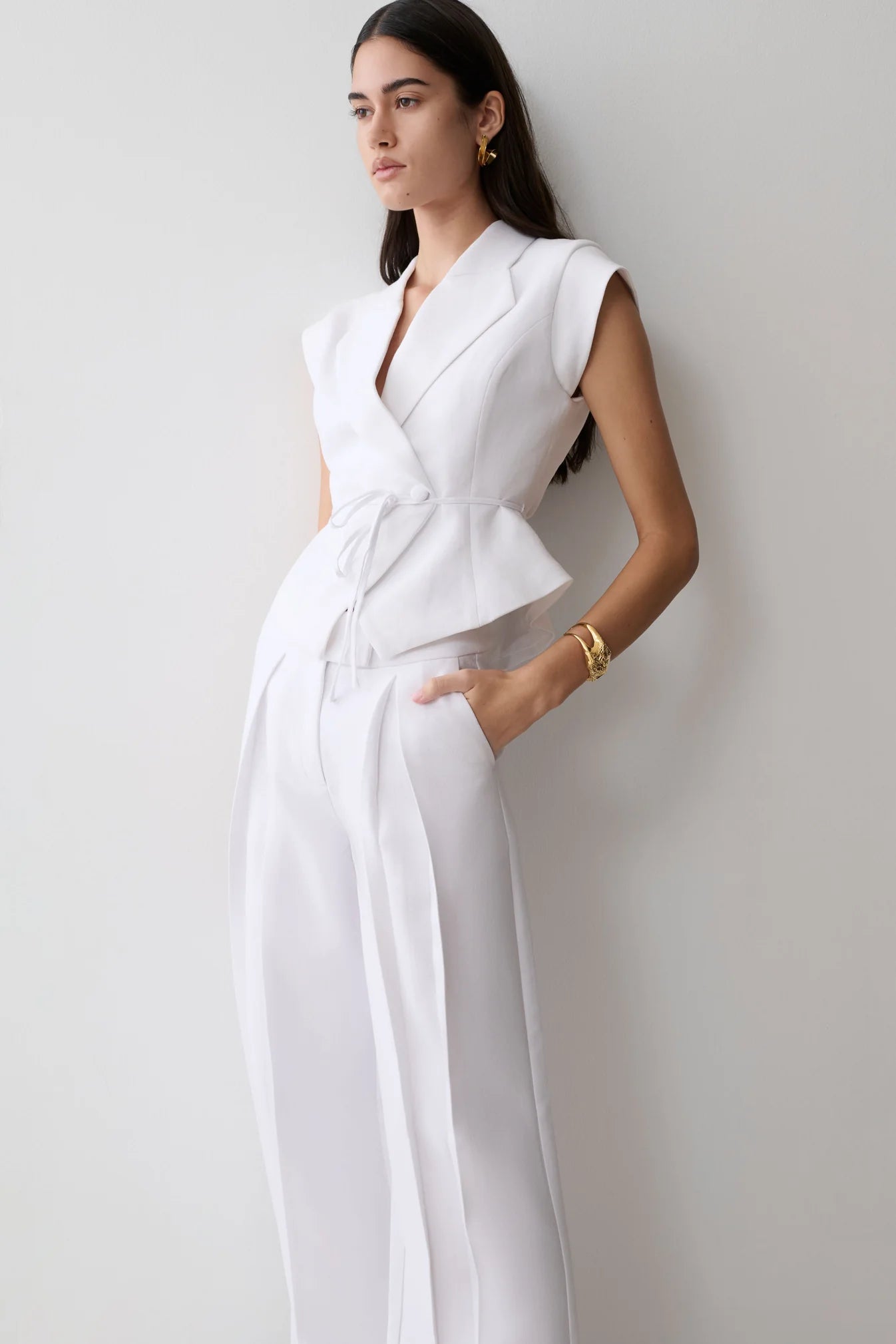 Paloma — Conjunto: blusa y pantalón ancho