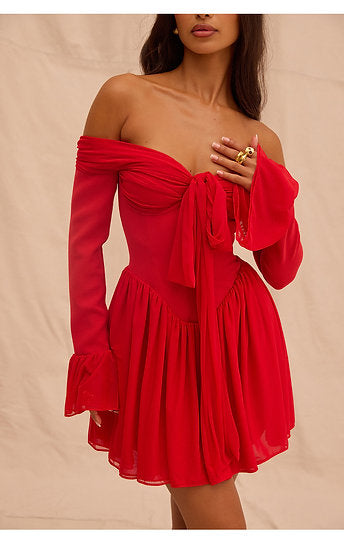 Roxane — Vestido mini con lazo