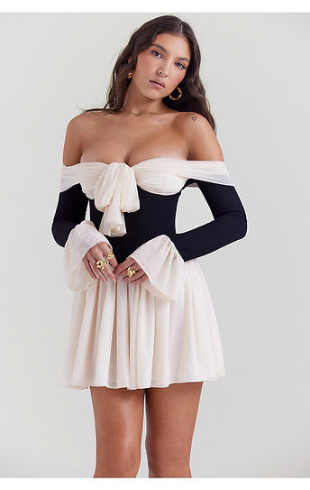 Roxane — Vestido mini con lazo