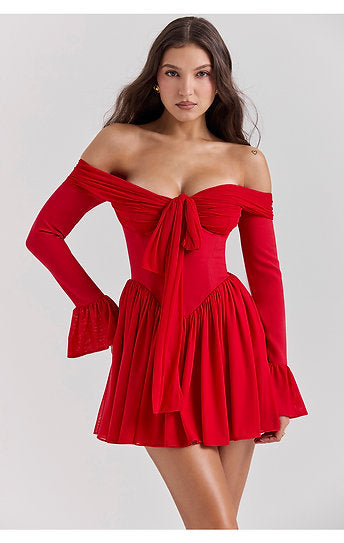 Roxane — Vestido mini con lazo