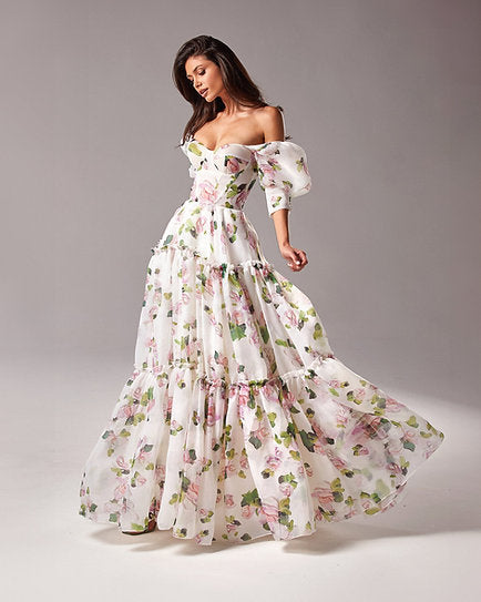 Sabrina — Vestido maxi corset