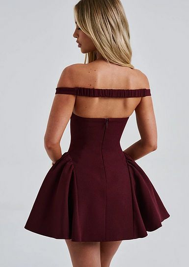 Sally — Vestido mini con volantes