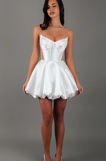 Scarlett — Vestido mini corset falda globo