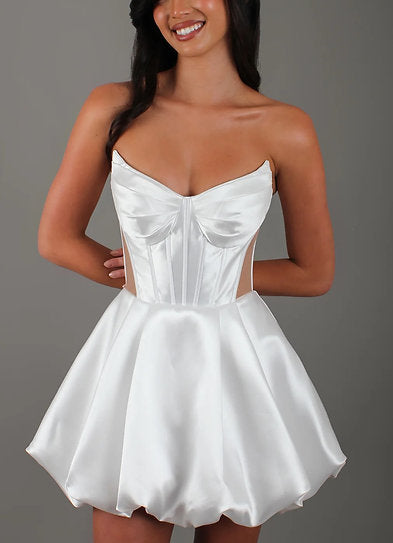 Scarlett — Vestido mini corset falda globo