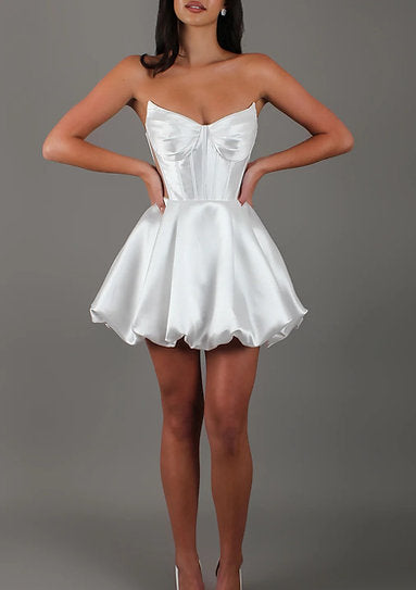 Scarlett — Vestido mini corset falda globo