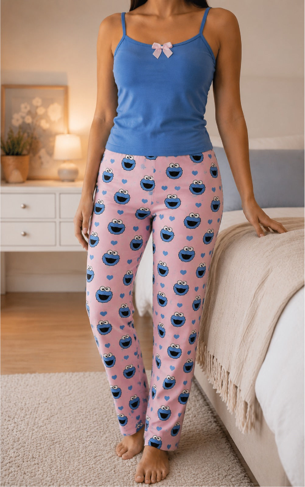 Set de pijama: pantalón y blusa de tiras