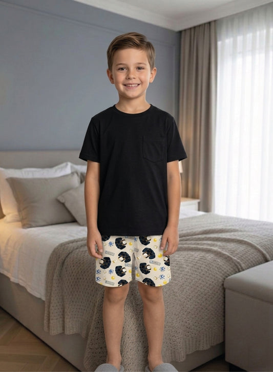 Set de pijama: bermuda y camisa