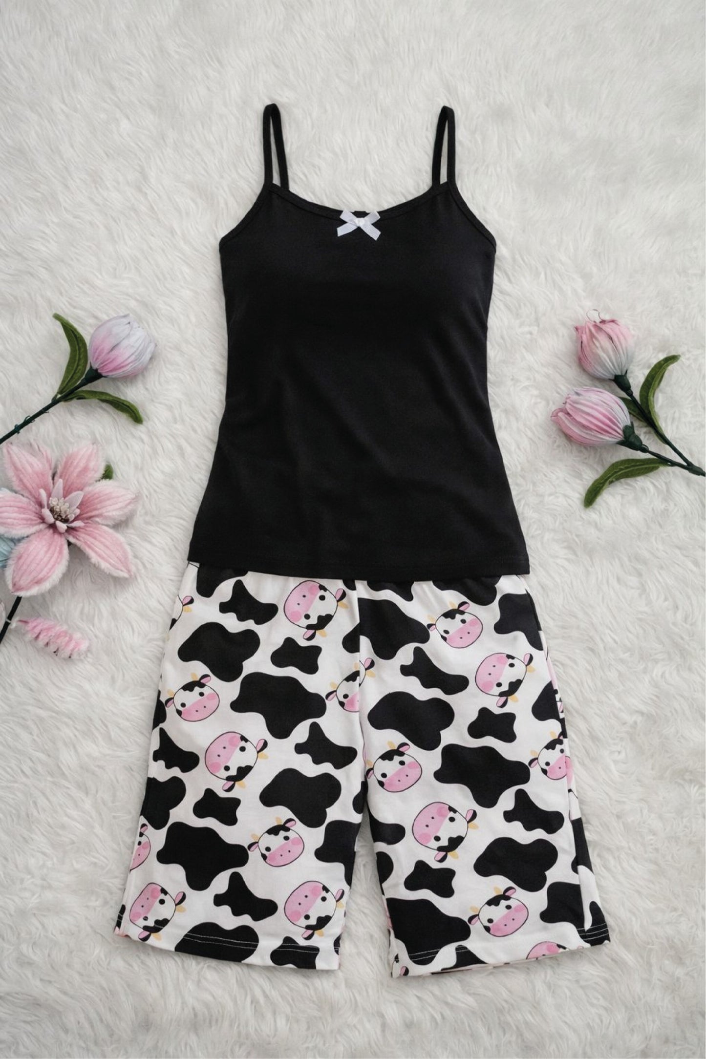 Set de pijama: capri y top de tiras