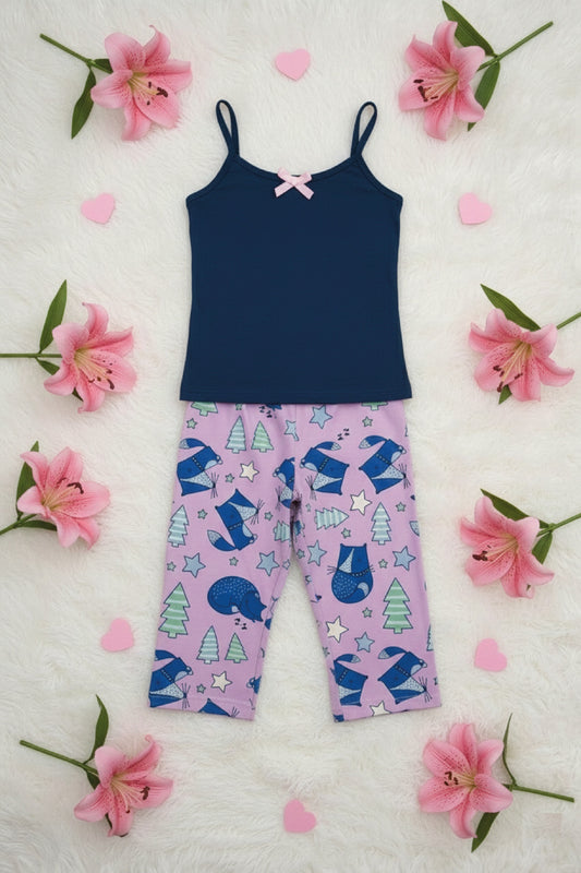 Set de pijama: capri y top de tiras
