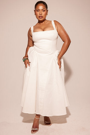 Stehicy — Vestido midi con volantes