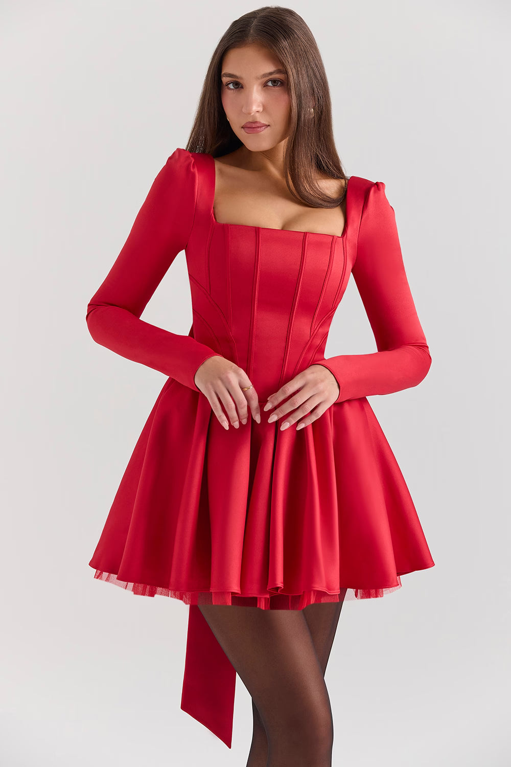 Susan — Vestido mini con moño