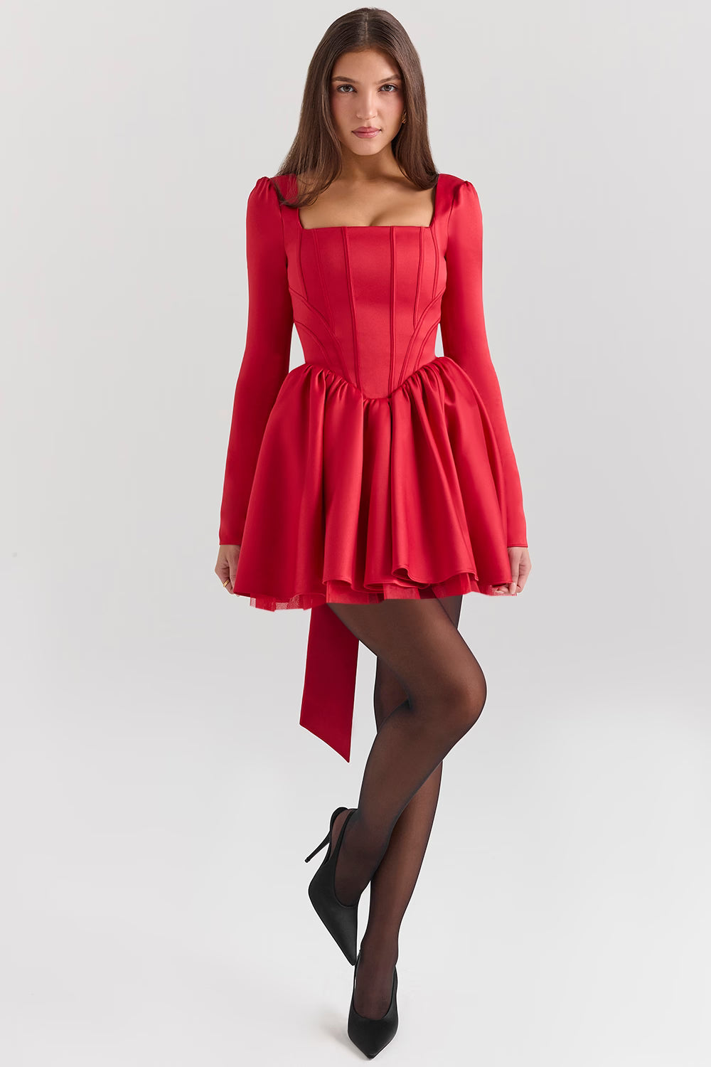 Susan — Vestido mini con moño