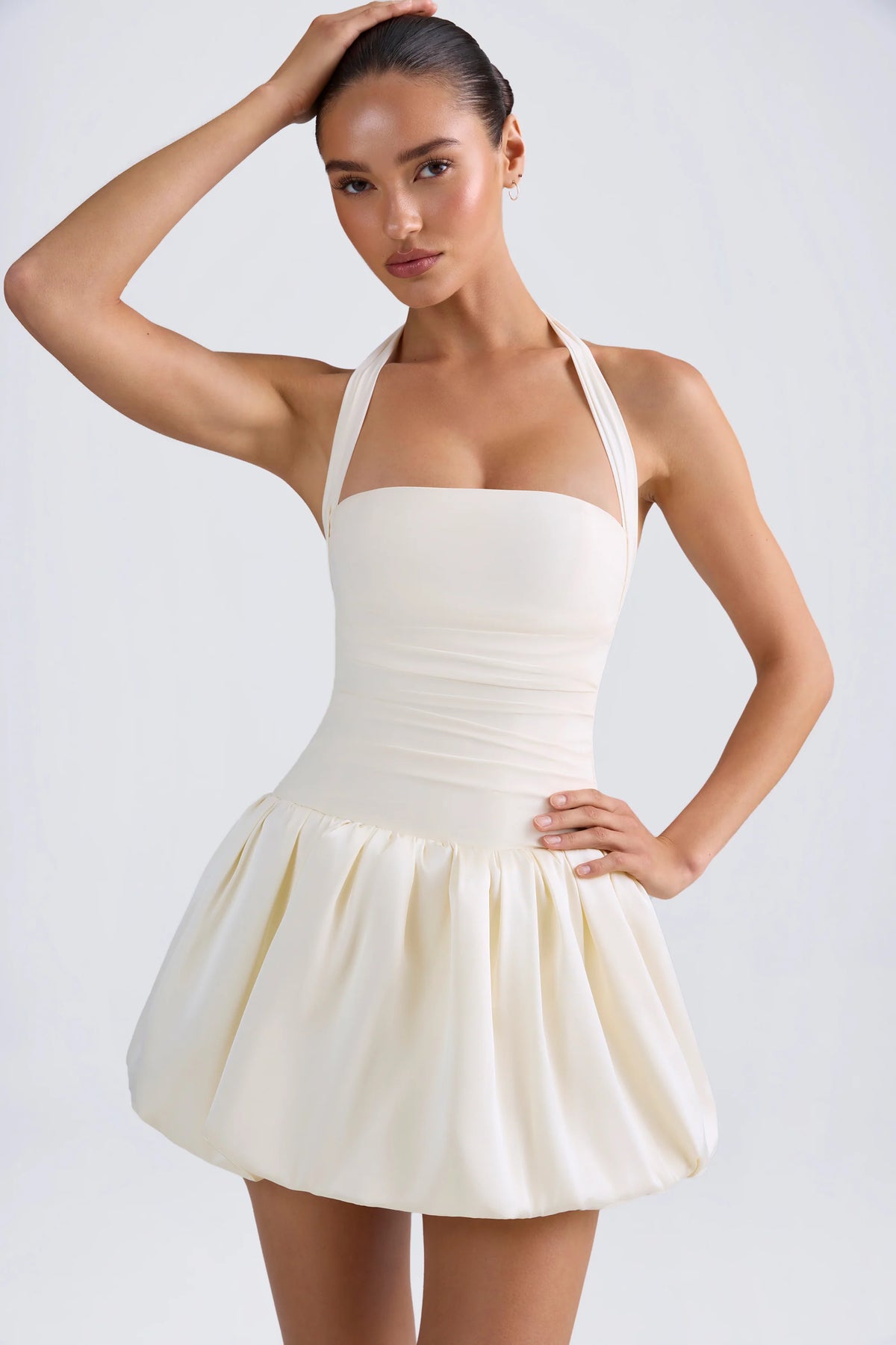 Velia — Vestido mini corset falda globo