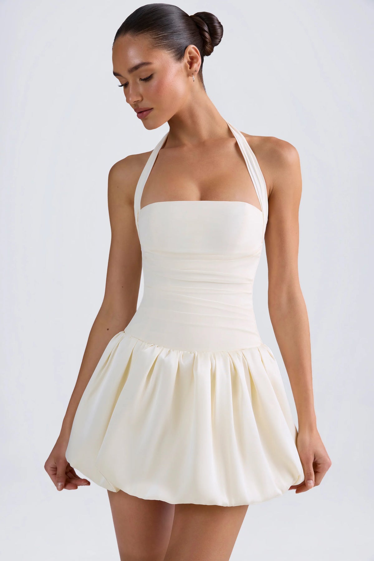 Velia — Vestido mini corset falda globo