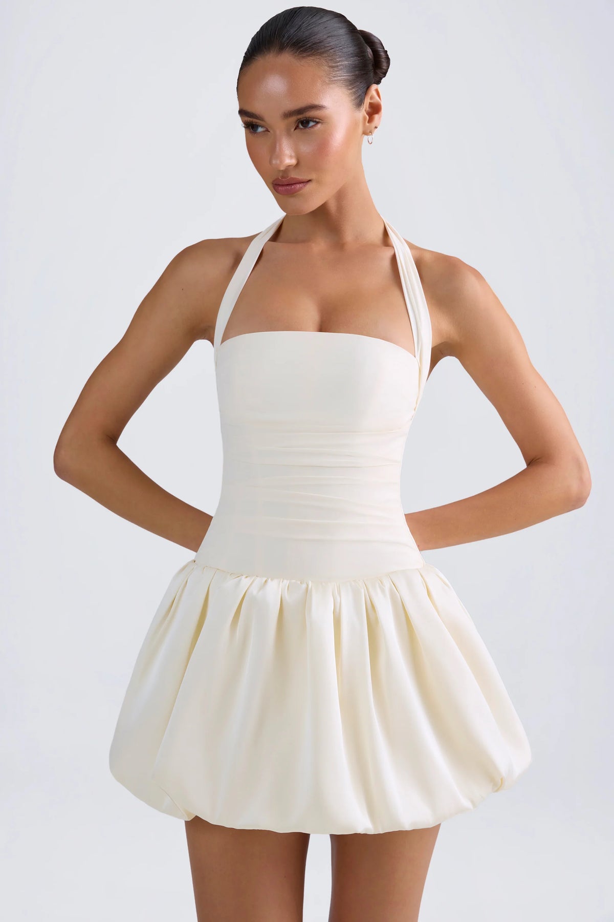 Velia — Vestido mini corset falda globo