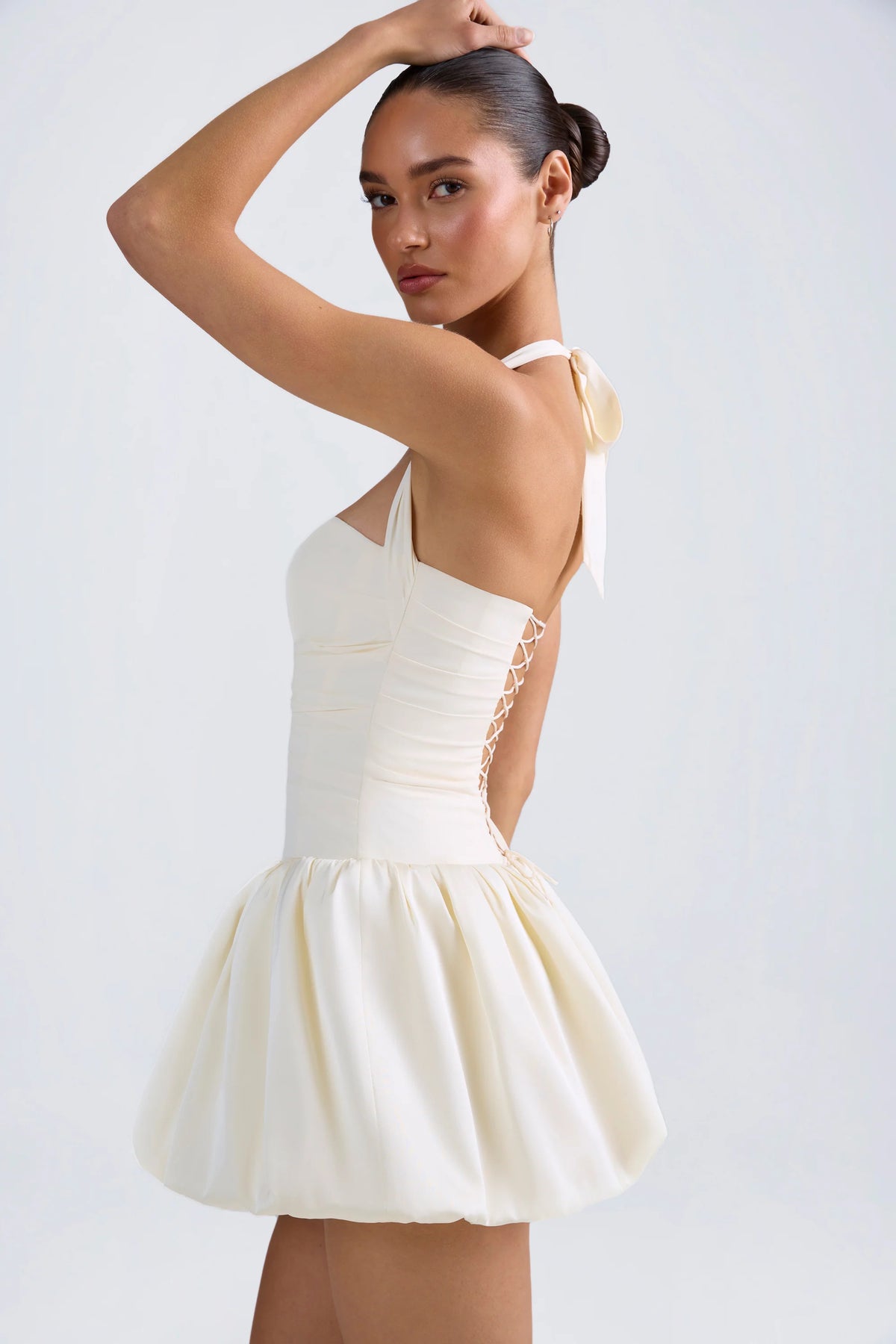 Velia — Vestido mini corset falda globo