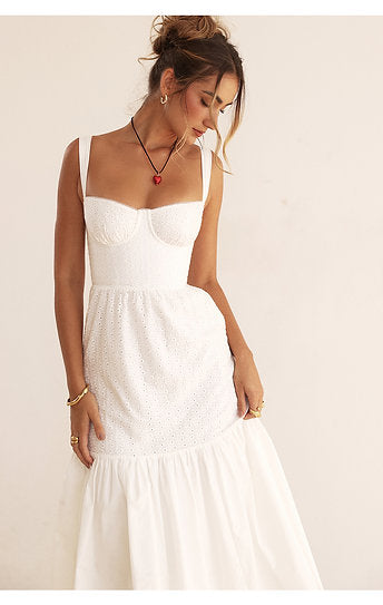Vincenza — Vestido midi con bolsillos