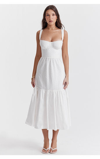 Vincenza — Vestido midi con bolsillos