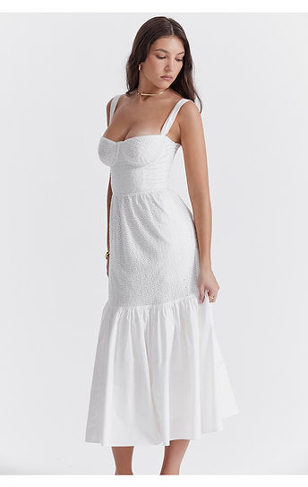 Vincenza — Vestido midi con bolsillos