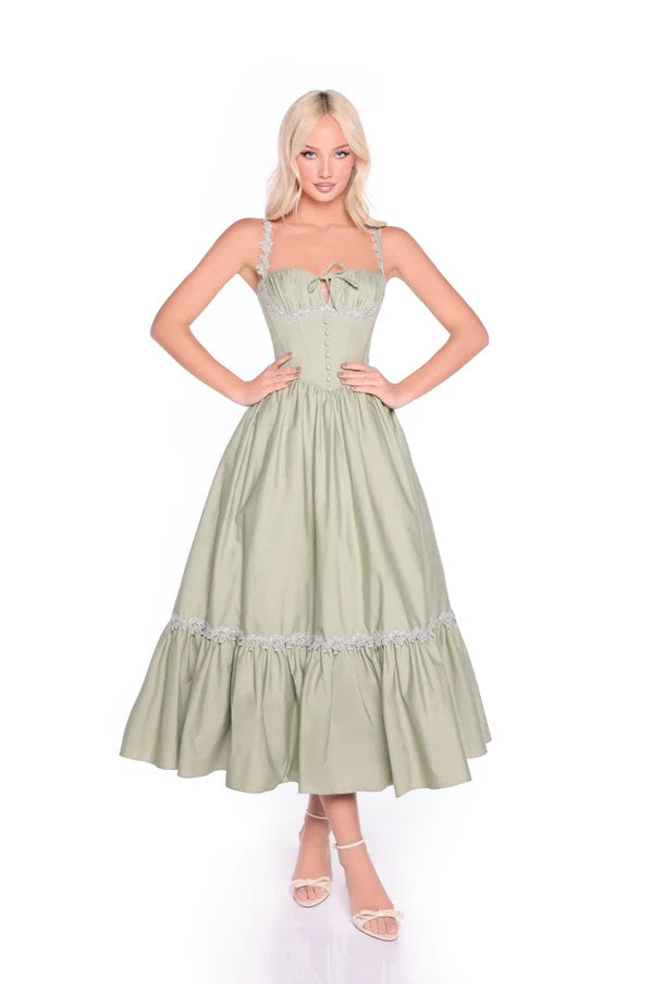 Viviana — Vestido midi corset