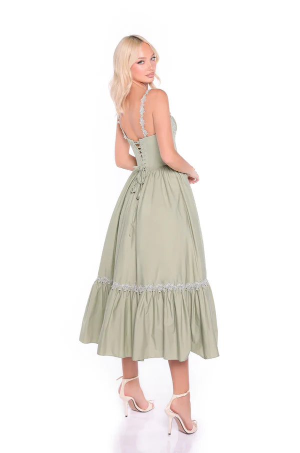 Viviana — Vestido midi corset