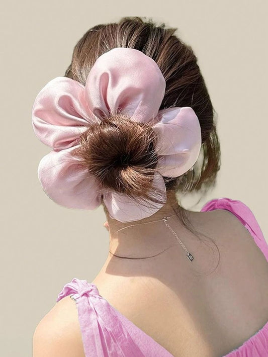 Scrunchie flor grande