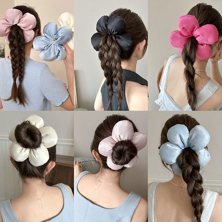 Scrunchie flor grande
