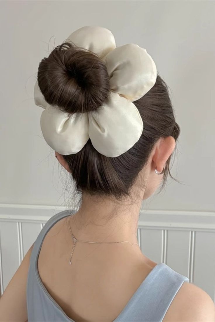 Scrunchie flor grande