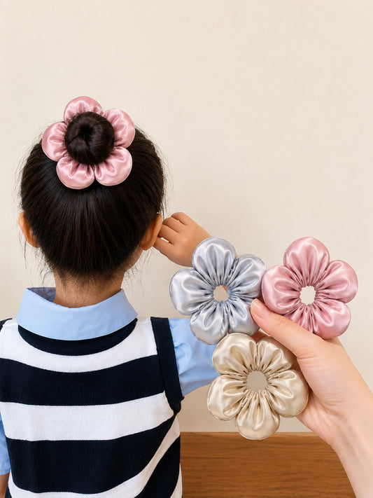 Scrunchie flor pequeña
