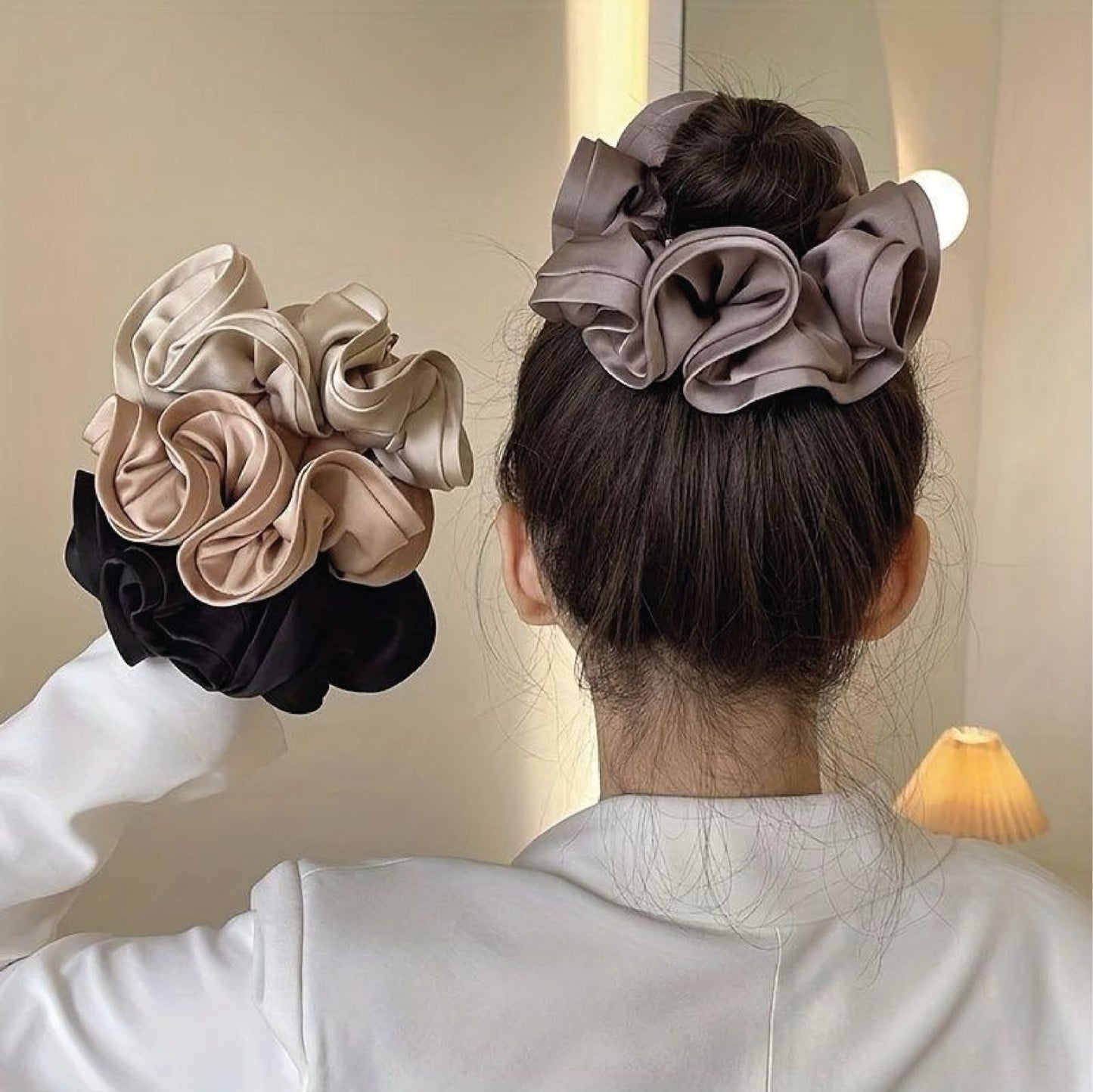 Scrunchie ondas elegantes
