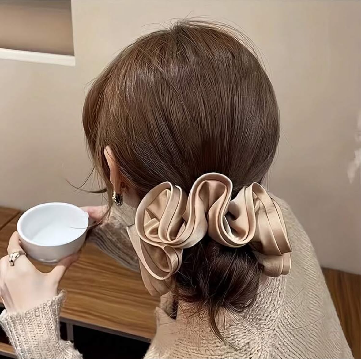 Scrunchie ondas elegantes
