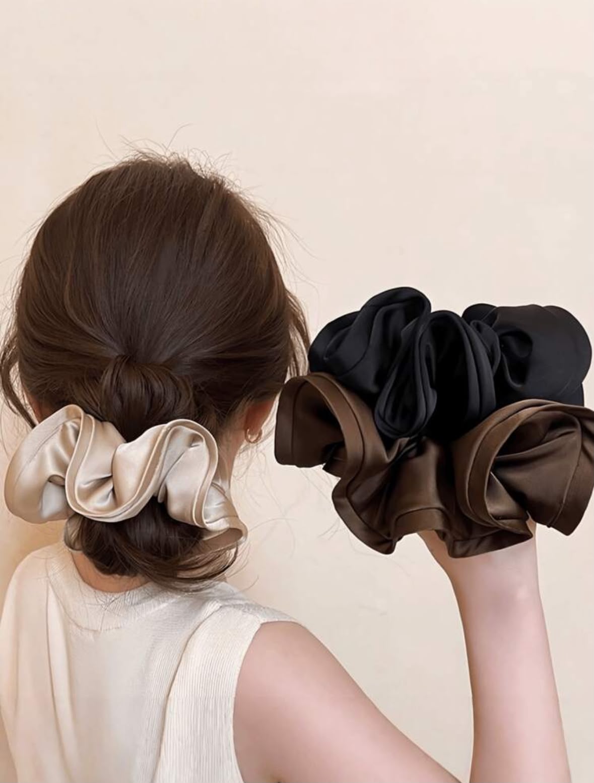 Scrunchie ondas elegantes