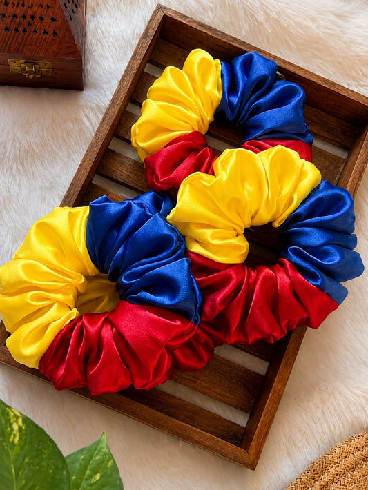 Scrunchie tricolor