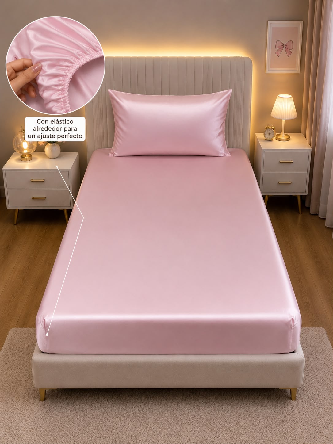 Funda de cama con elástico