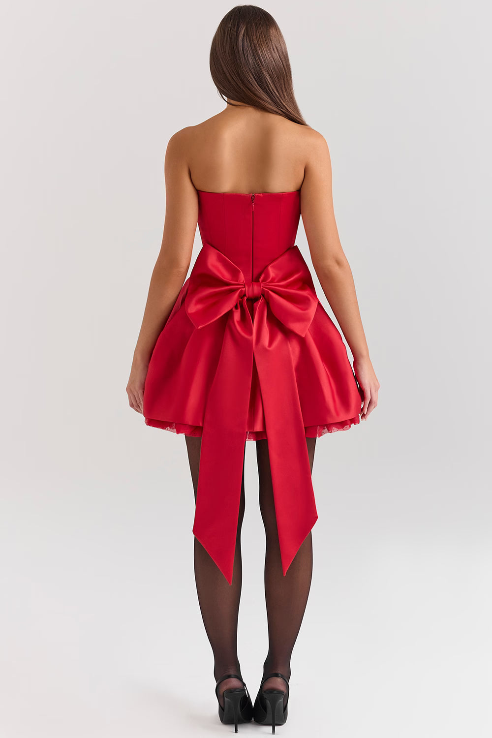 Zoe — Vestido mini con moño