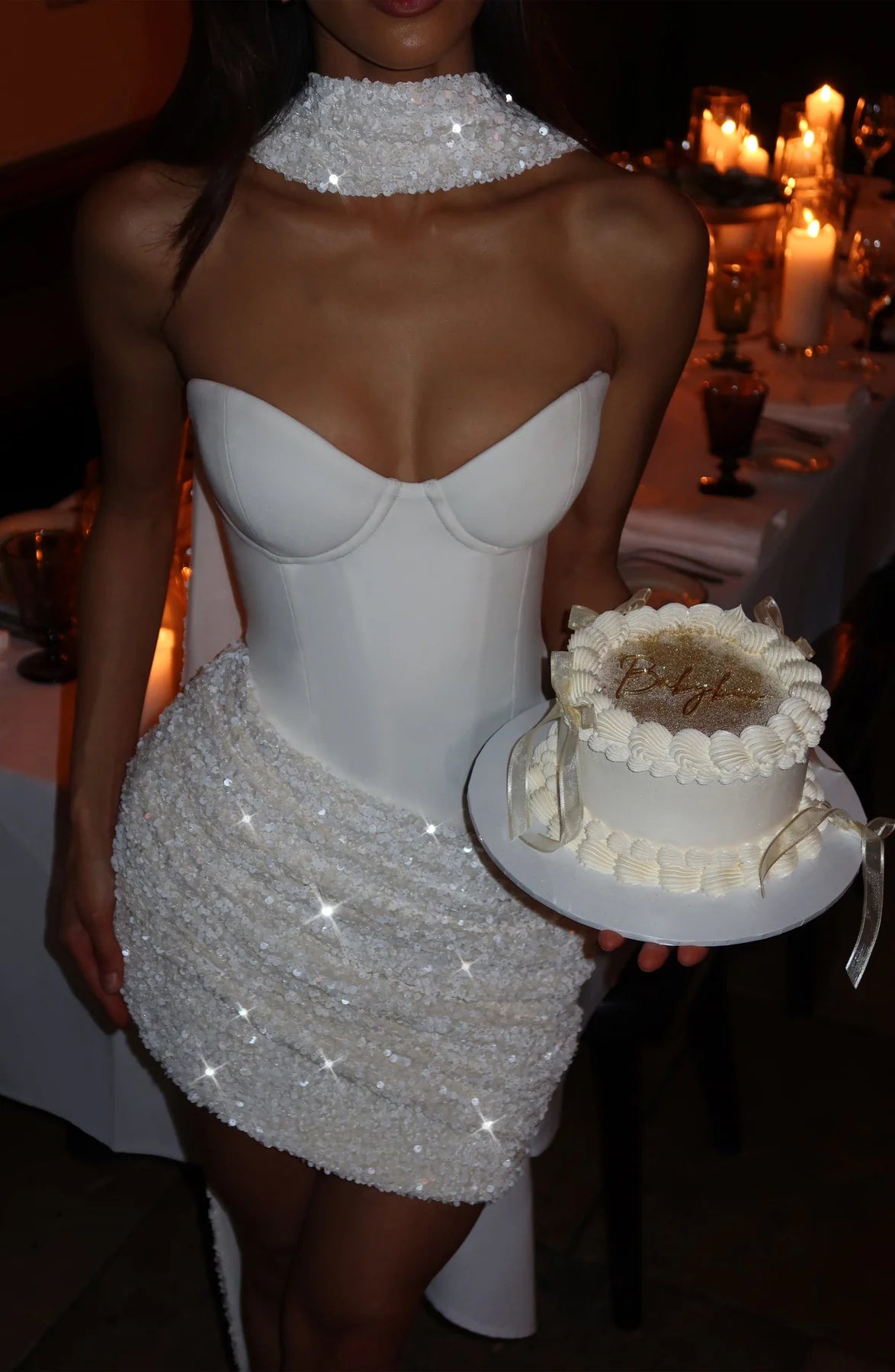 Becca — Vestido mini corset strapless
